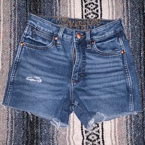 Wrangler high waisted jean shorts